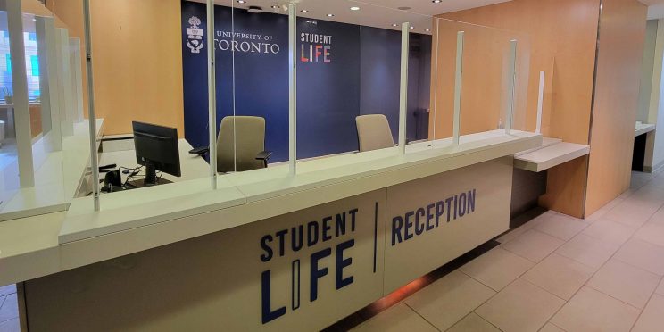 Student Life reception desk