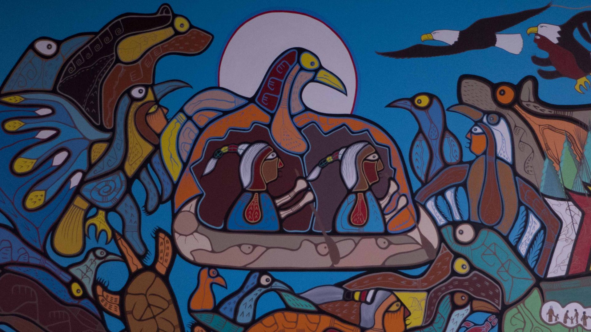 Indigenous art from First Nations House