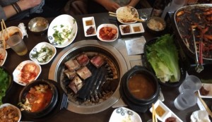 The finalé of a Korean BBQ feast with friends
