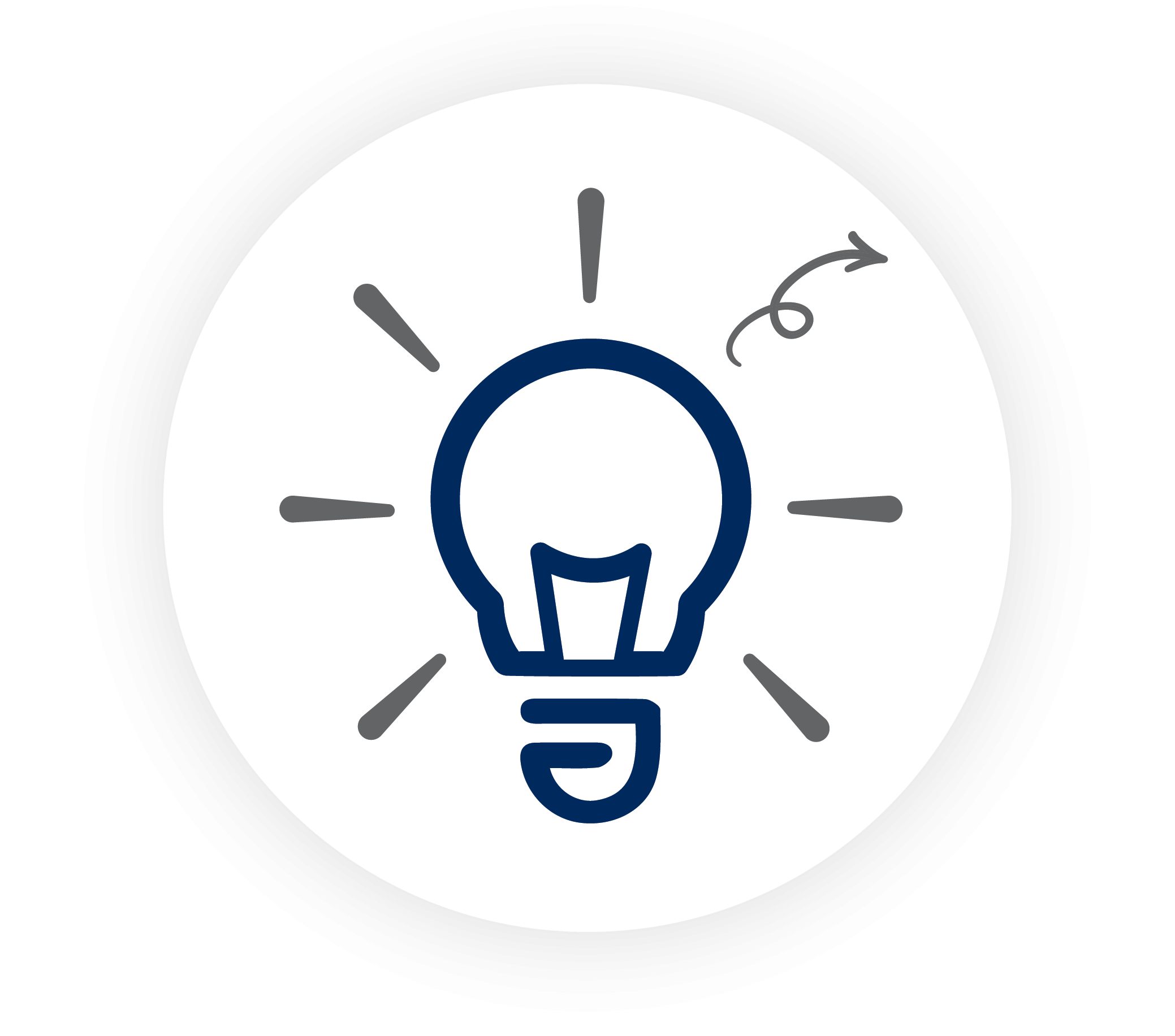 Light bulb icon as a placeholder