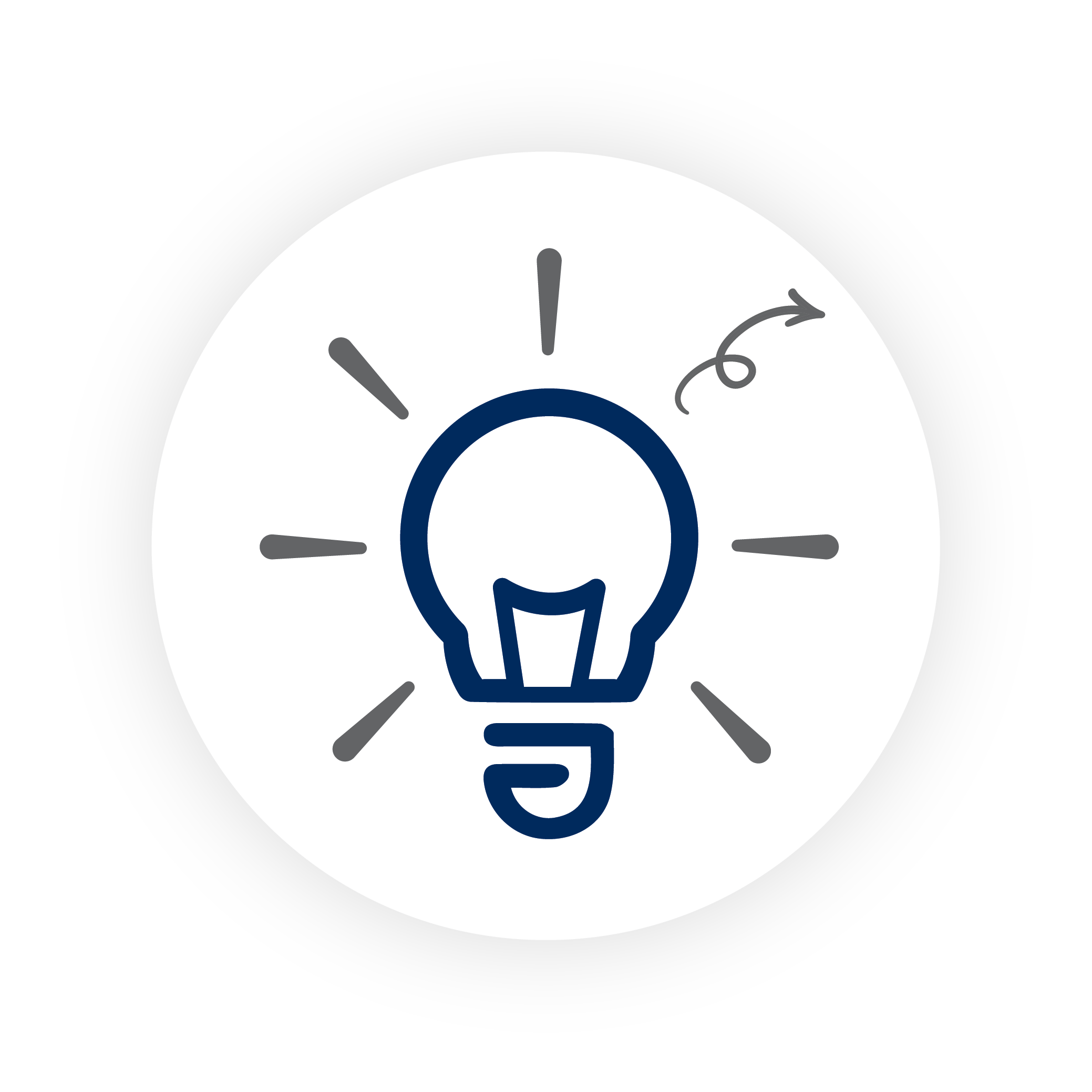 Light bulb icon as a placeholder