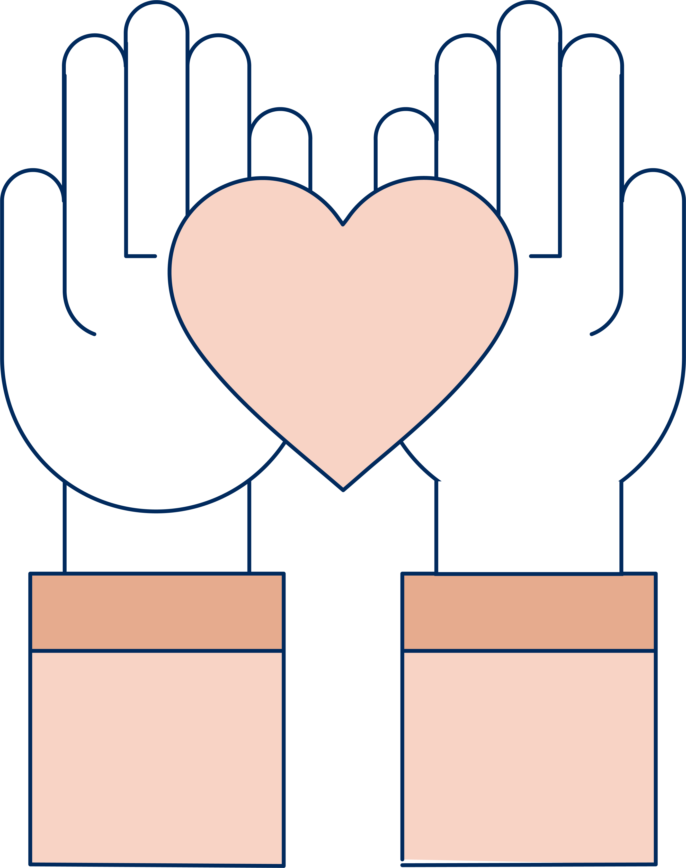 2 hands holding heart