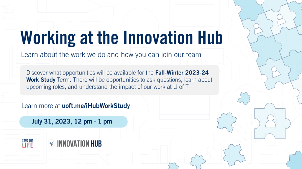 Working at the Innovation Hub Banner