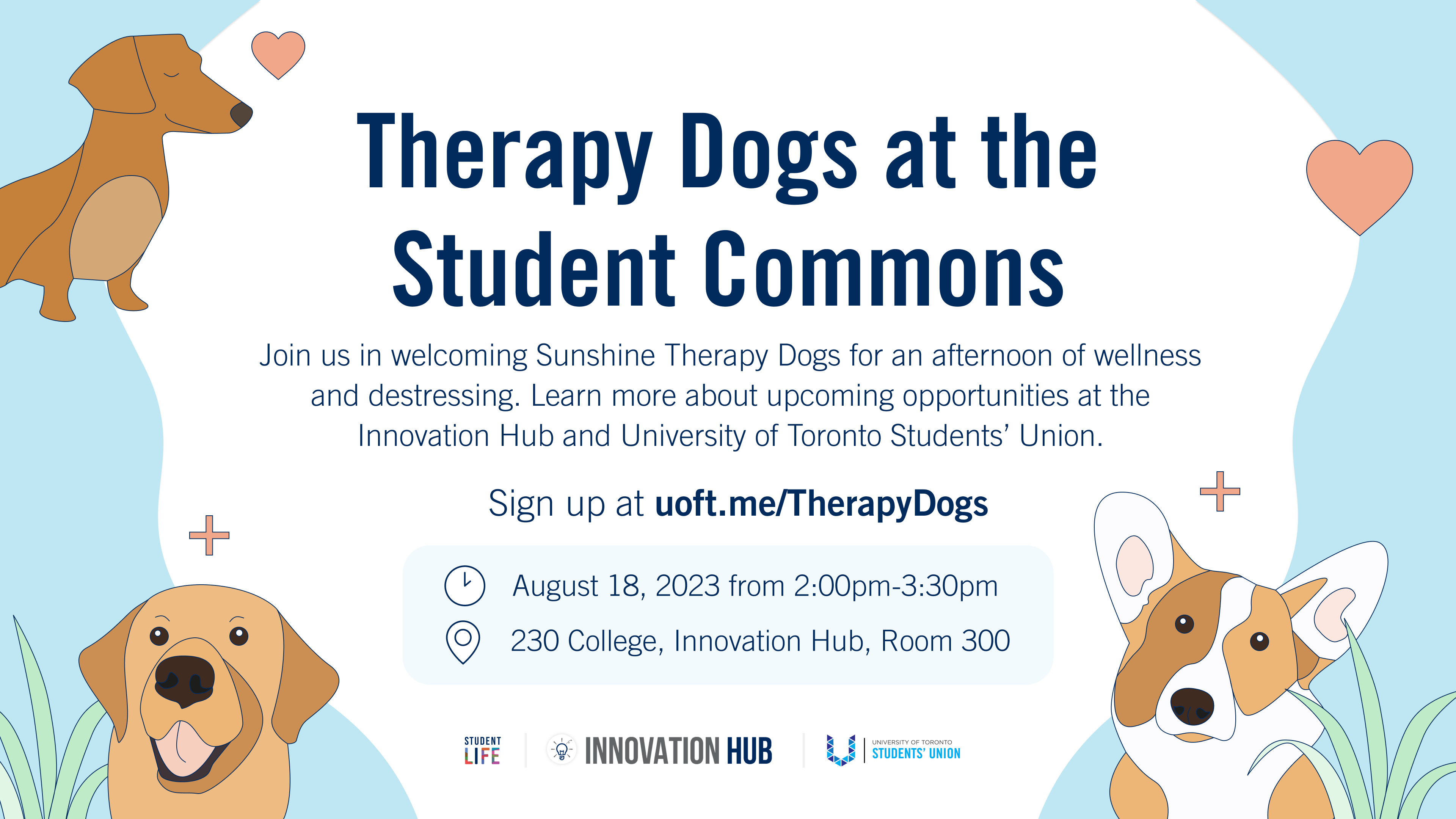 Therapy Dogs at the Student Commons