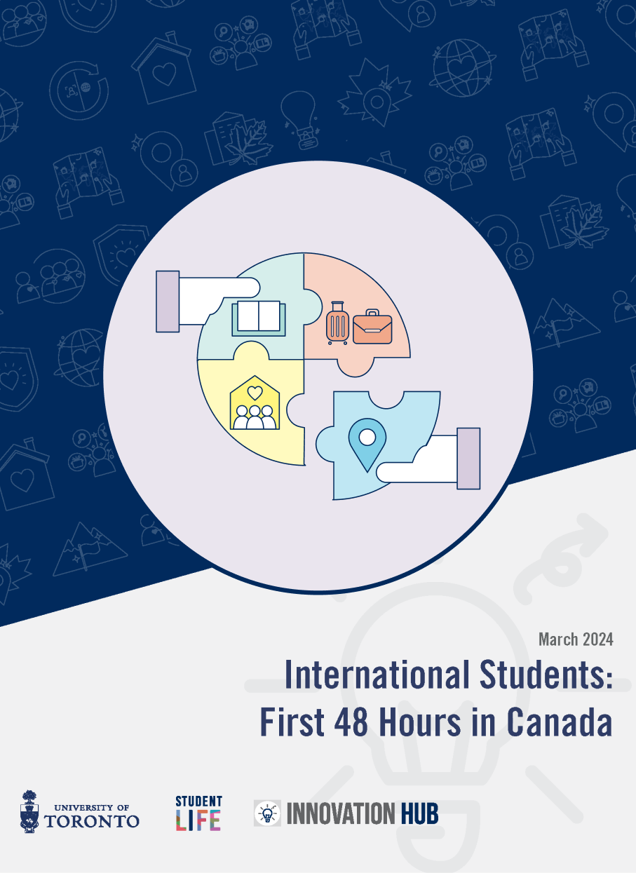 Cover image for 'International Students: First 48 Hours in Canada' report