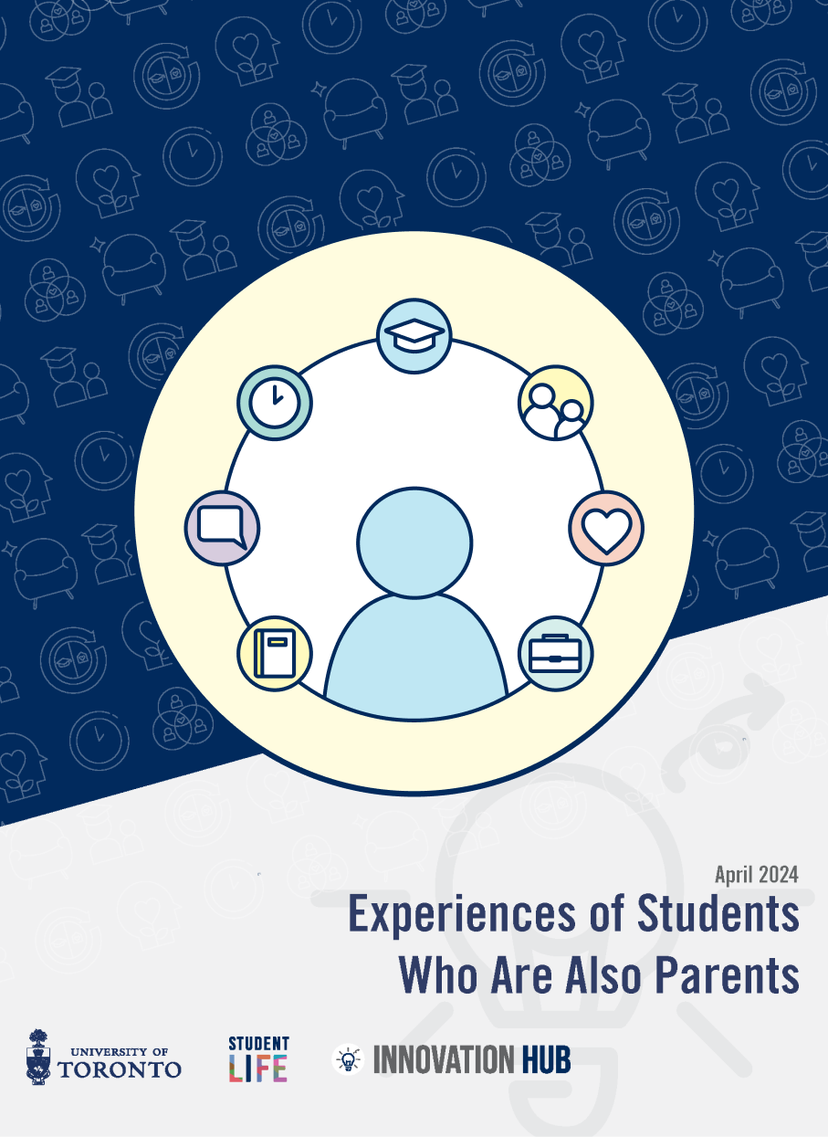 Cover image for 'Experiences of Students Who Are Also Parents' report