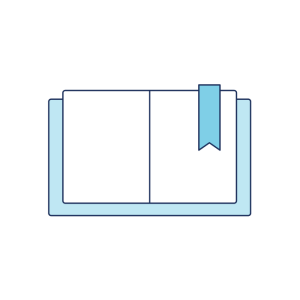 Icon of a book-marked page