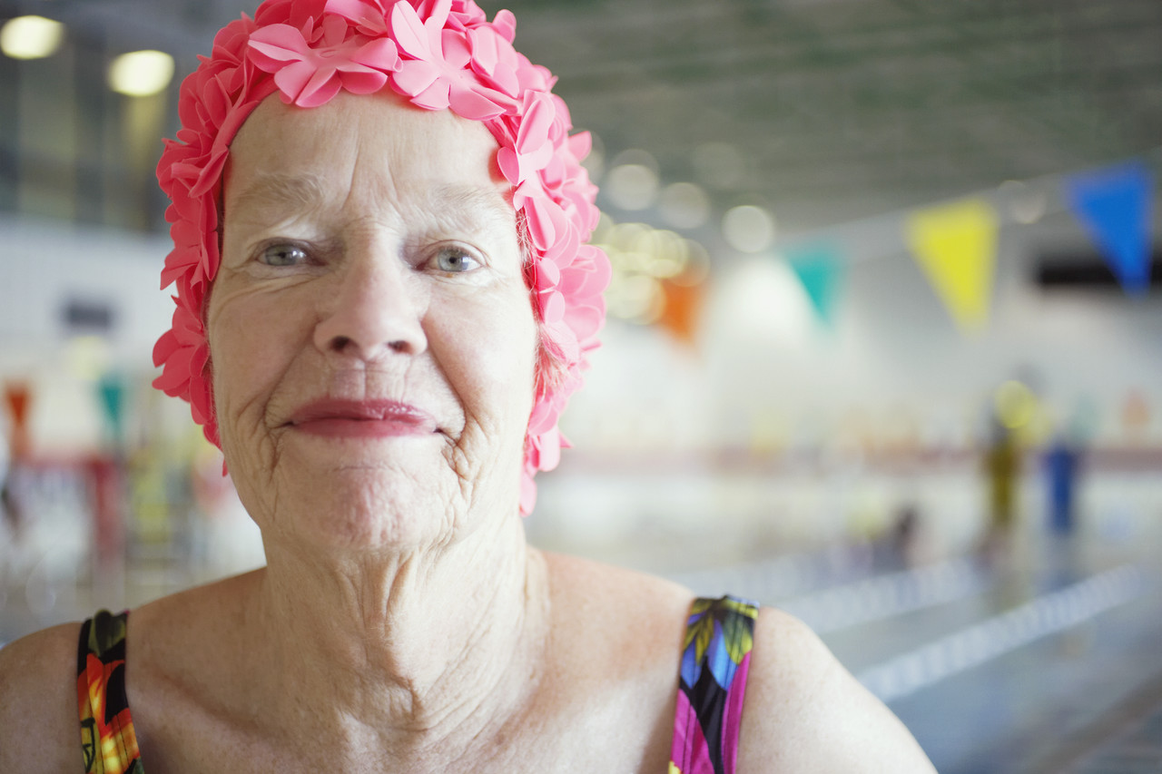 Photo Credit: Elderly Woman In Bathing Cap; CC Image courtesy of homecaregiverstore on Flickr
