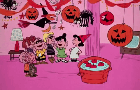 Charlie Brown Halloween party celebrations