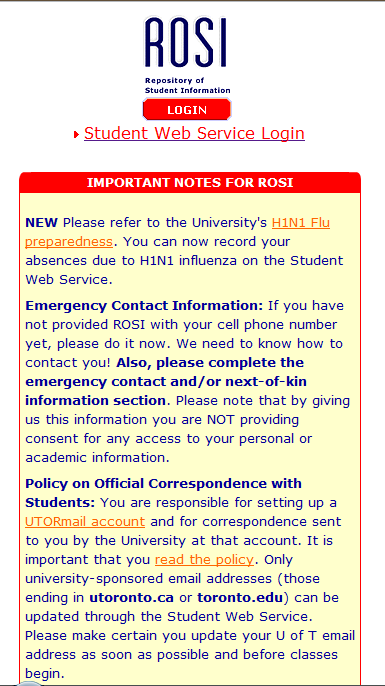 ROSI has got your covered with emergency messages and updates!