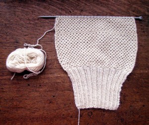 Knitting.