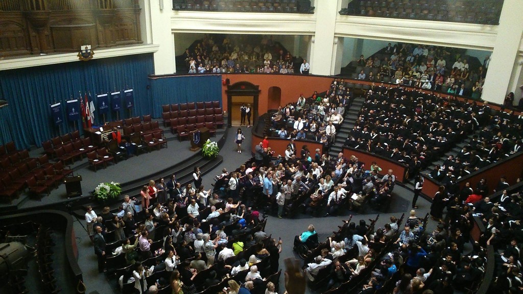 Convocation Hall, from my sister's point-of-view.