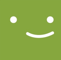 Picture of Netflix default user face. Green Square with 2 dots for eyes and a line for smile.