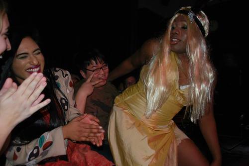 My best friend Chim dancing to Beyonce at last year's drag show