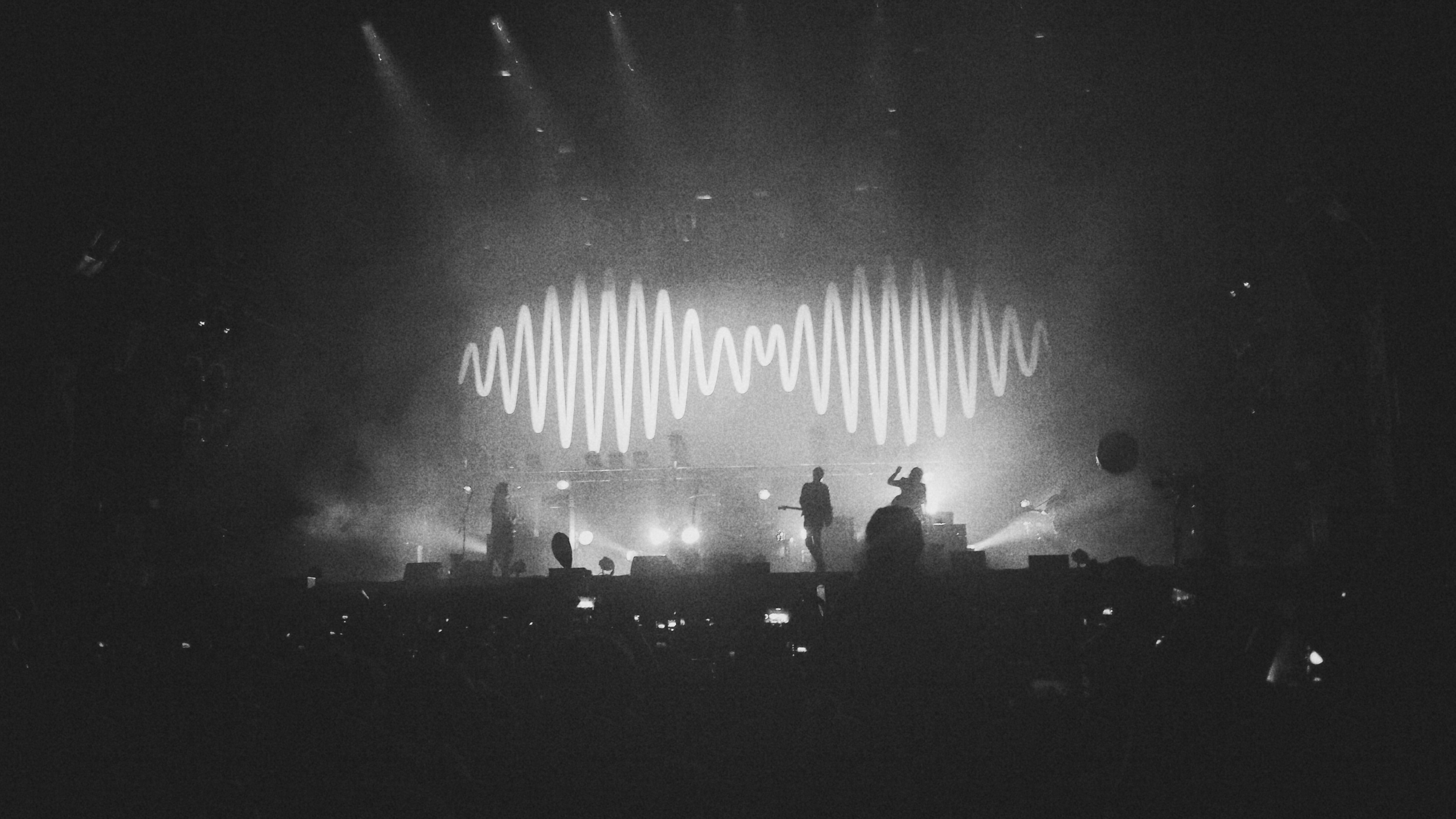 Took a picture of the band and stage during the Arctic Monkeys' set at Osheaga.