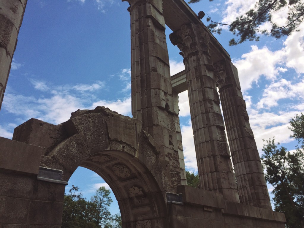 photo of stone pillars against the sky 