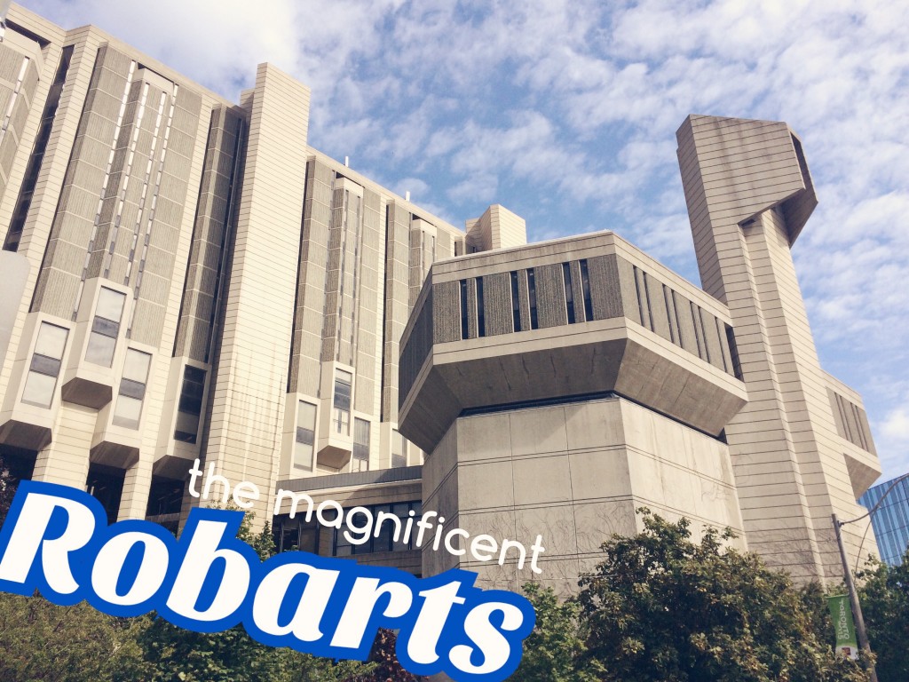 picture of robarts with the thomas fisher rare books library in the foreground