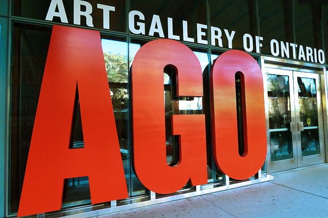 Photo of the Art Gallery of Ontario sign