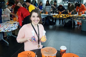 Me at the "Halloween House" event at the Faculty.