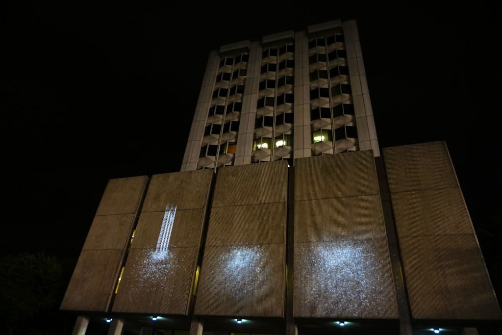 projections of buildings collapsing on the oise building 