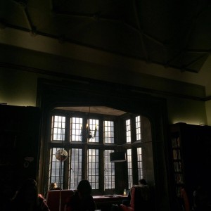 ALT="A dark photo of hart house library"