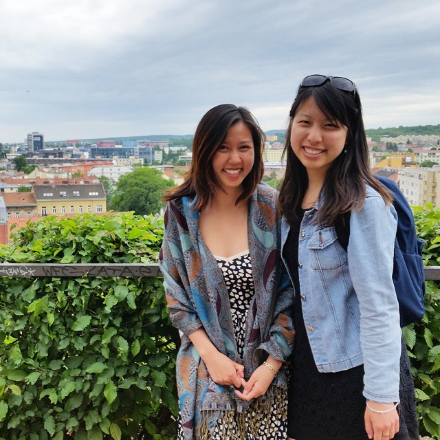 Linh and Julie in Brno