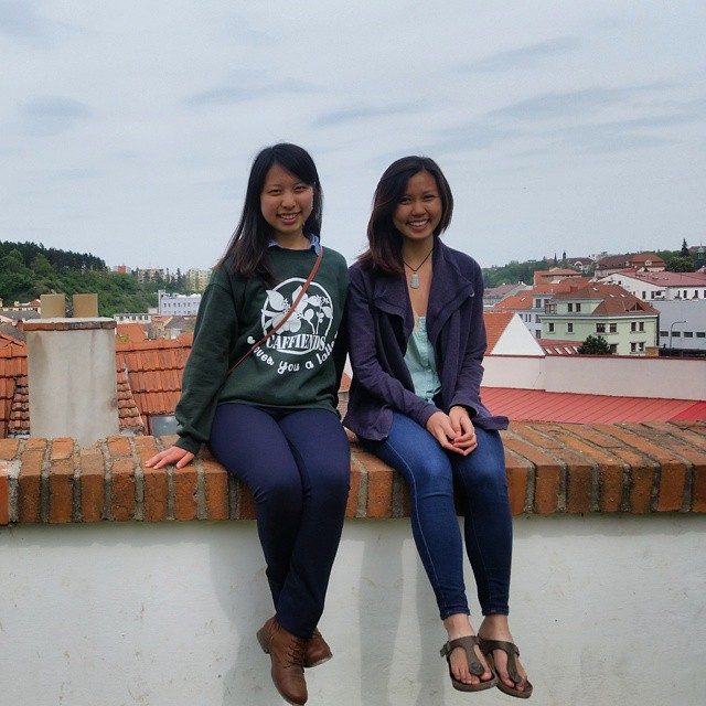 Linh and Julie in Trebic