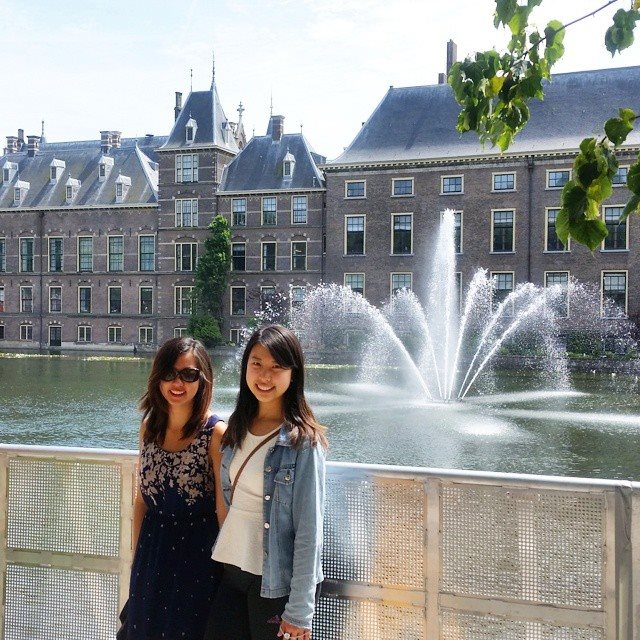 Linh and Julie at The Hague