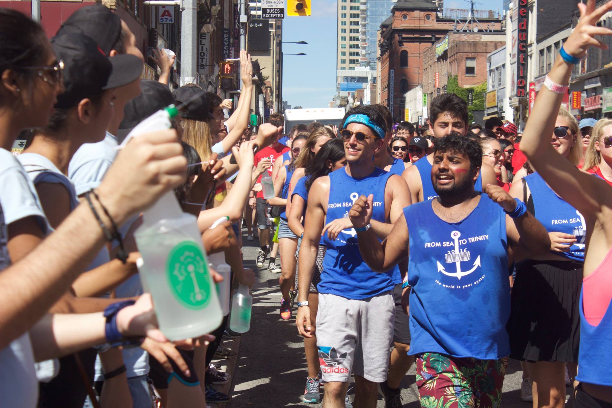 Picture of me at the U of T Orientation Week Parade.