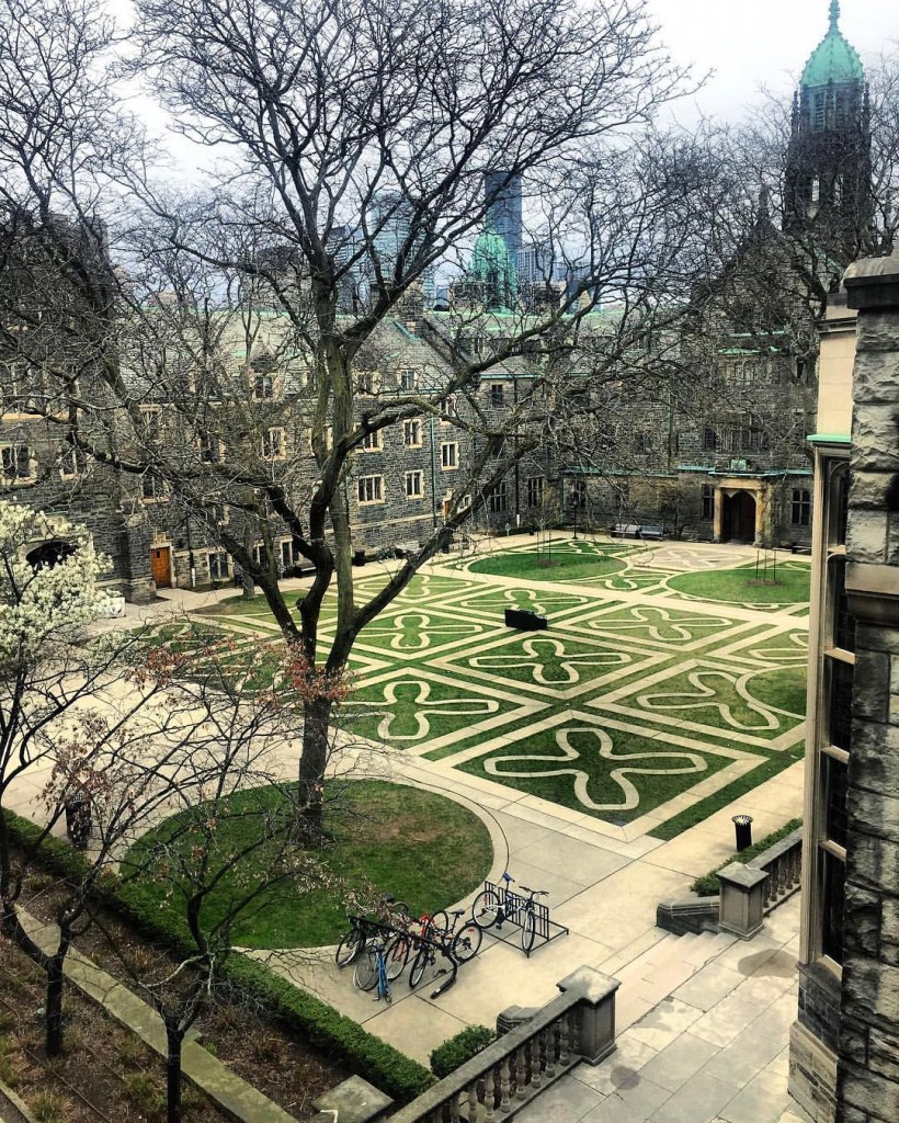A picture of the Trinity College Quad.