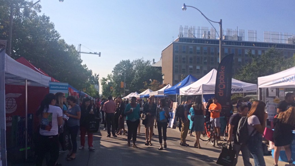 A picture of the St. George Street Fair