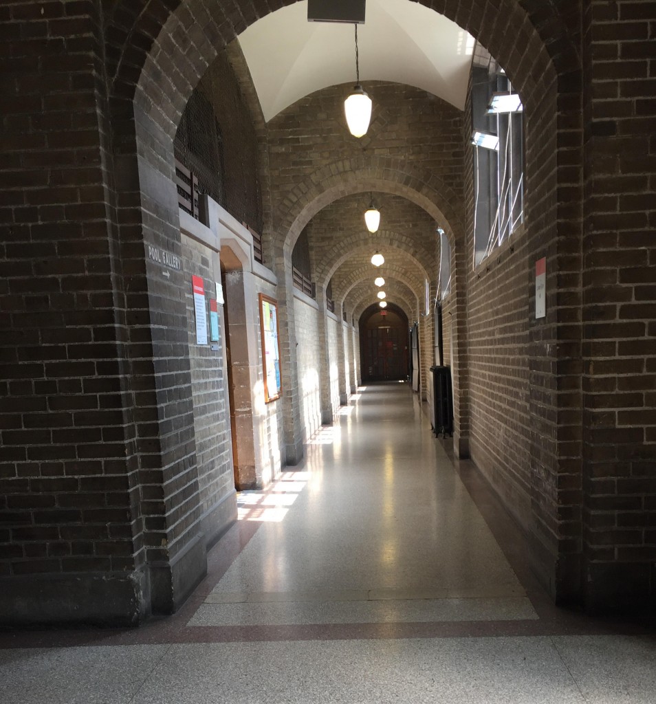 A picture of a hallway in Hart House.