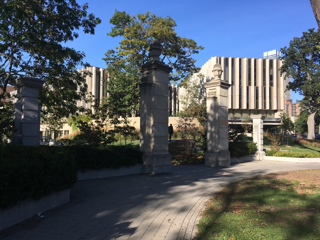 Photo of the Entrance to Philosopher's Walk, University of Toronto