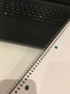 Photo of Laptop Keyboard and Notebook
