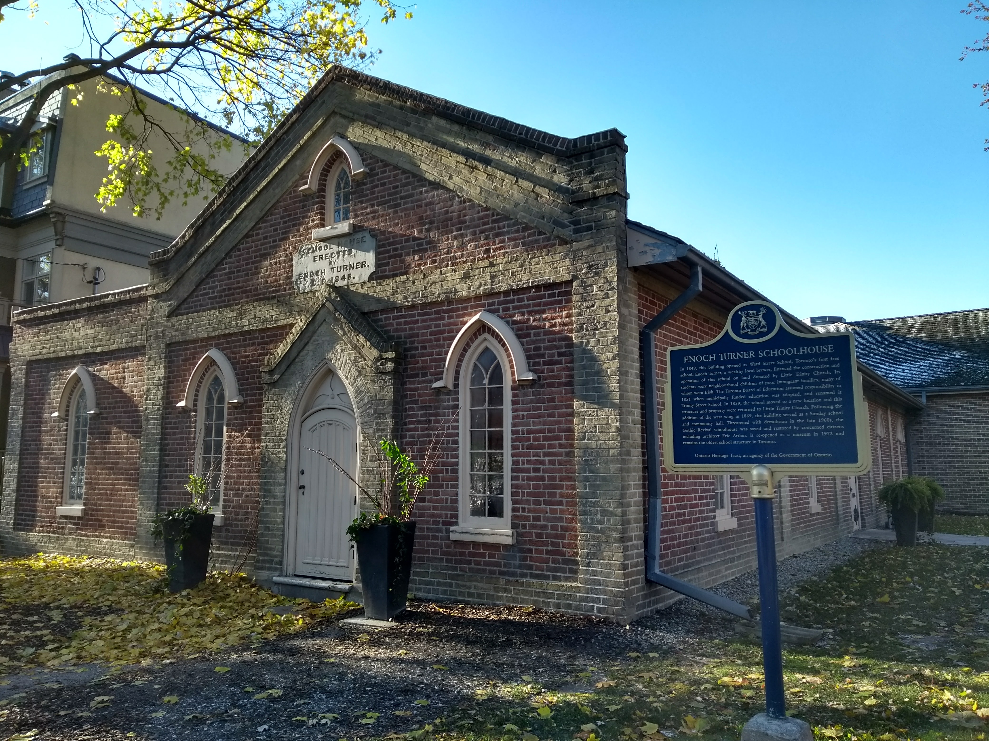 Enoch Turner Schoolhouse, an old schoolhouse built in 1849