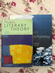 Psychology and English textbooks
