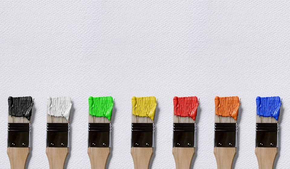 Photo of multi-coloured paintbrushes