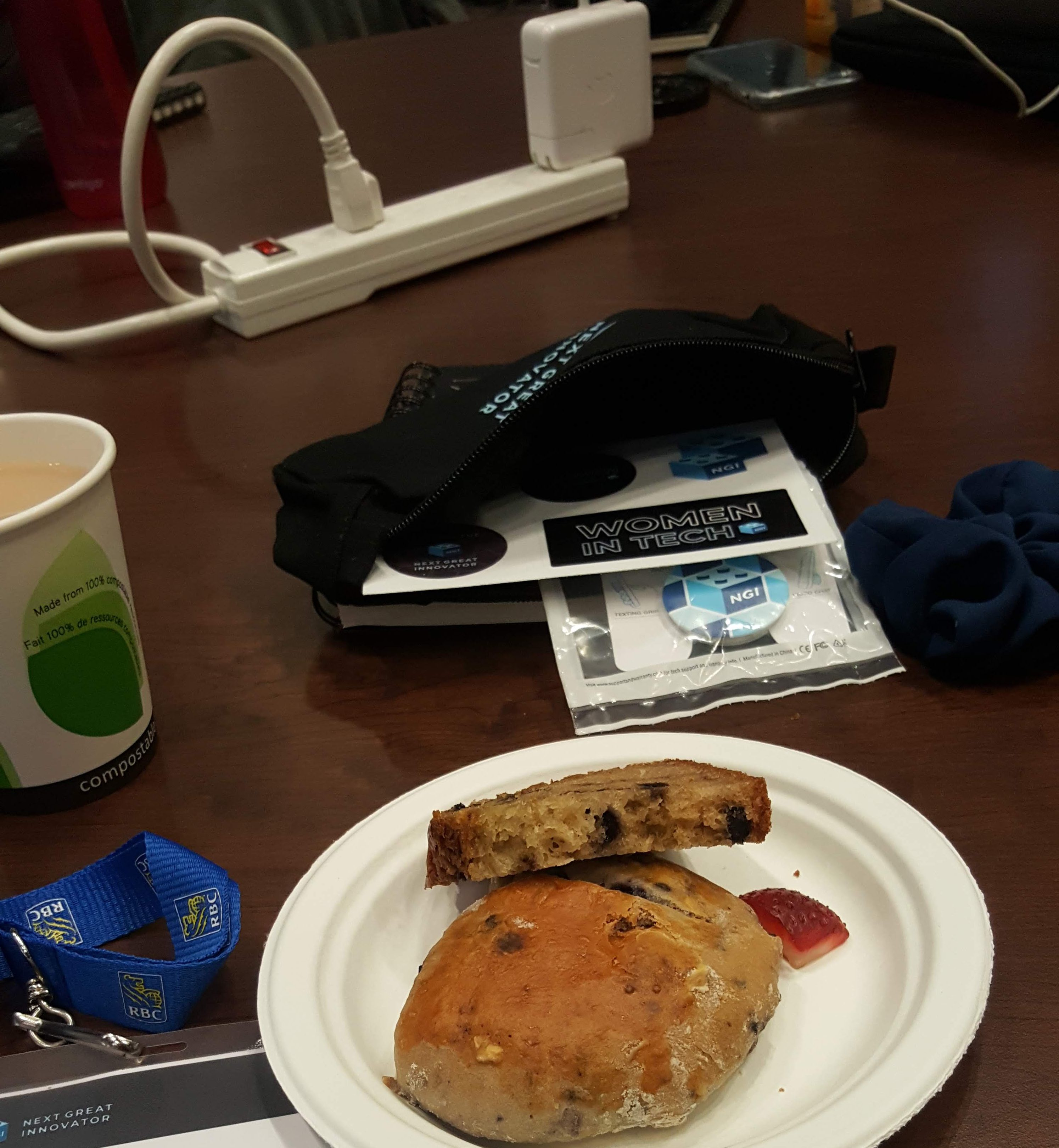 free stuff on table with food