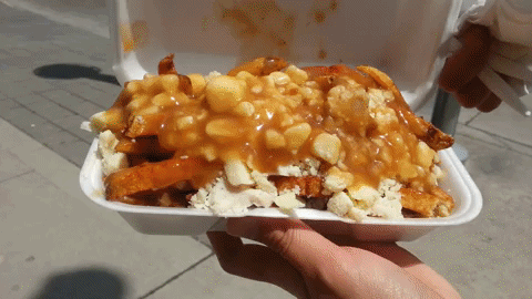 poutine from food truck