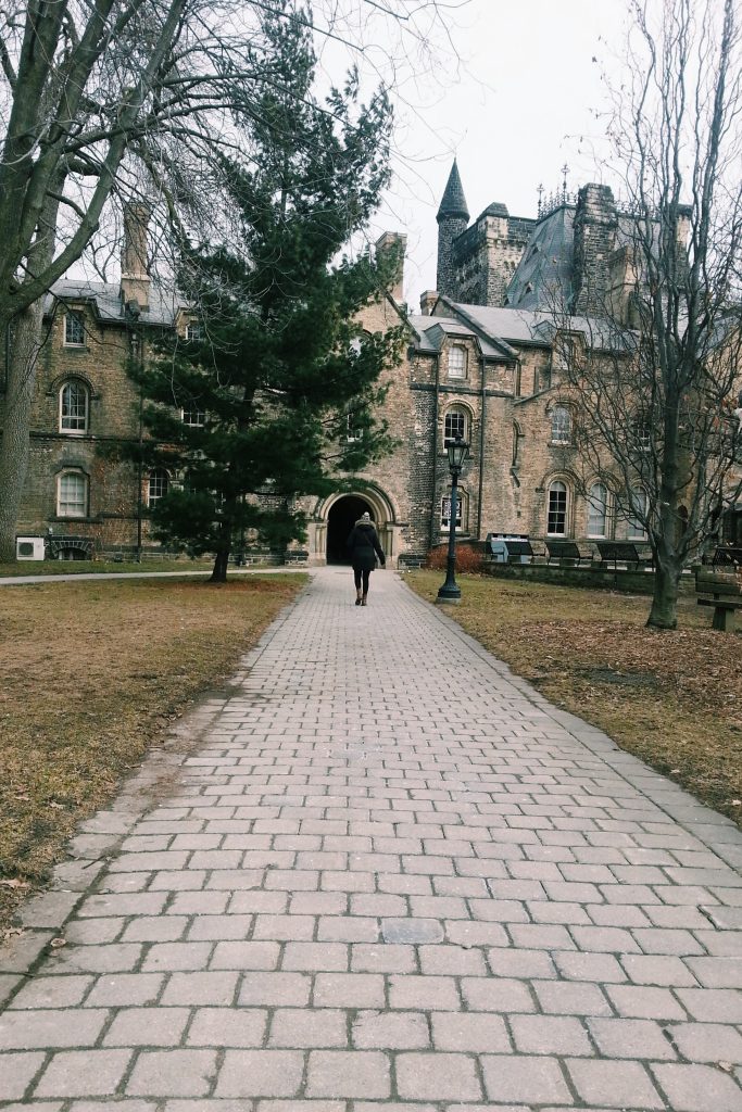 pathway on campus