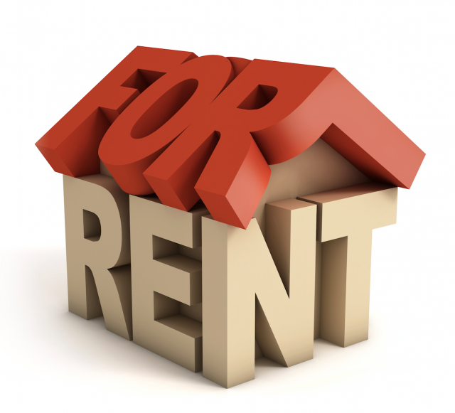 3d words of "For Rent"