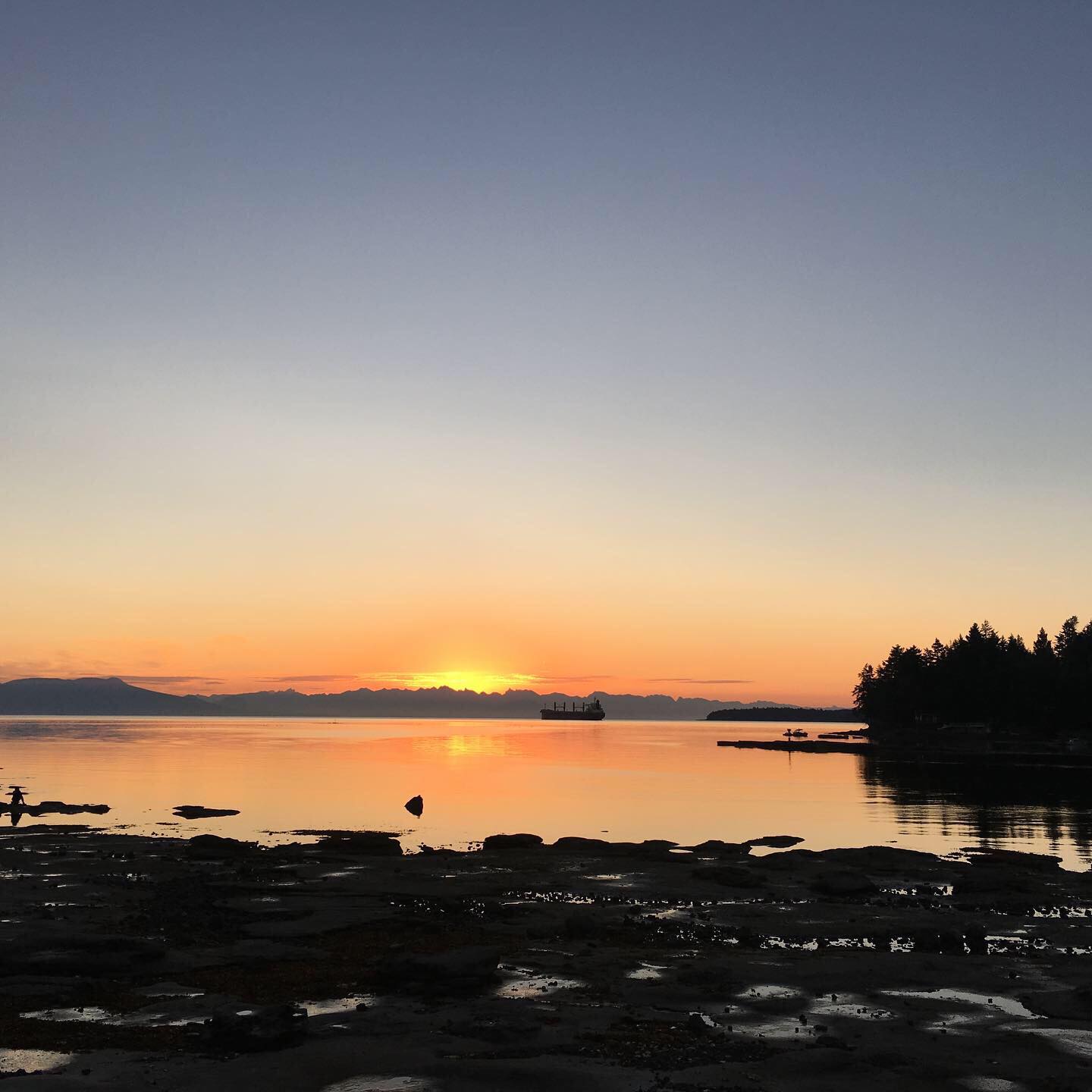 Sunrise on Newcastle Island, BC