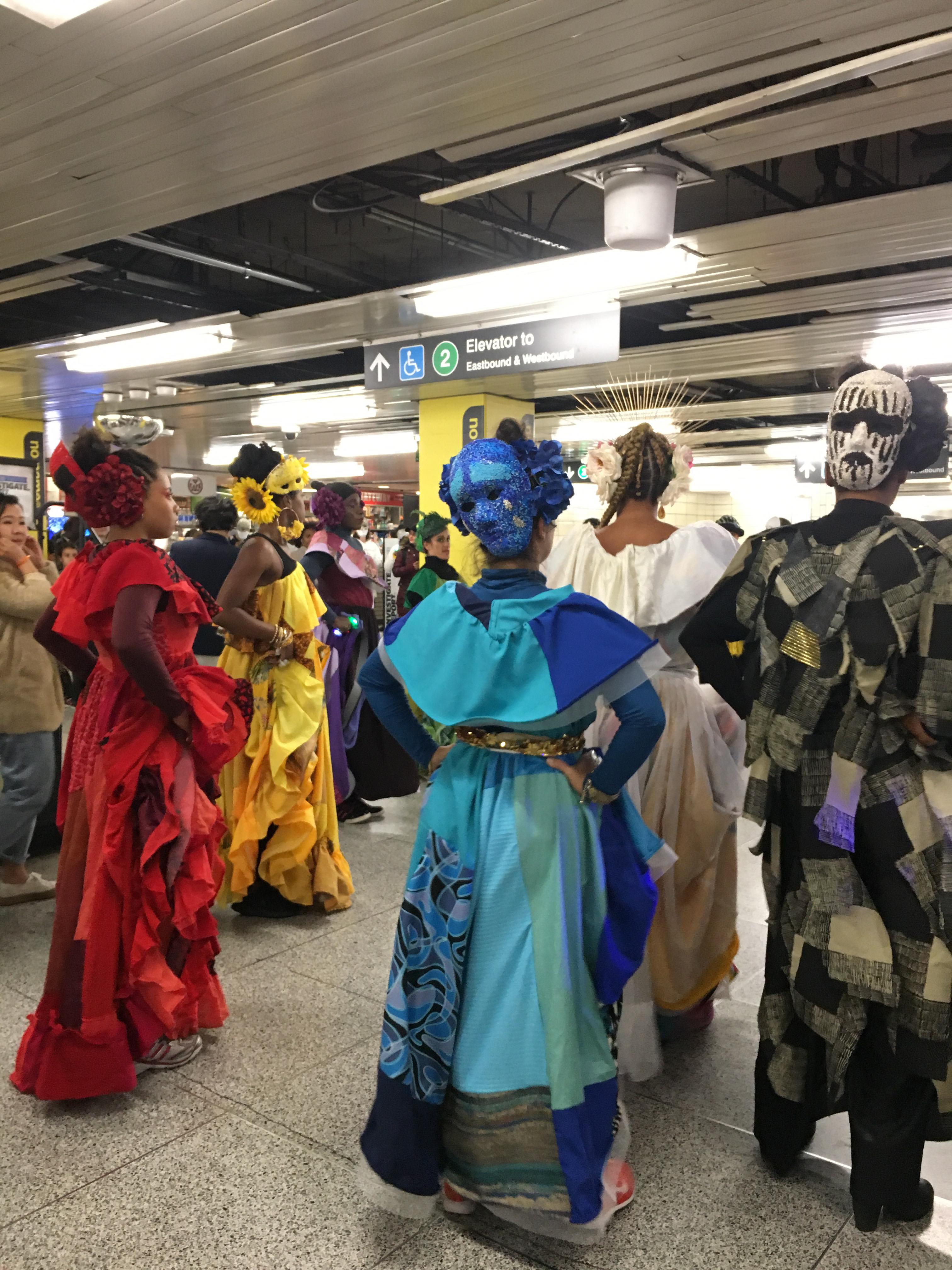Picture of the dancers at Yonge Subway Station