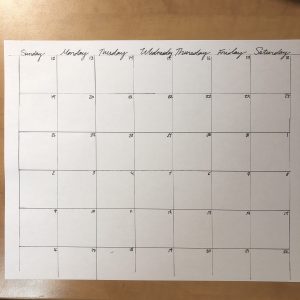 Calendar of January.