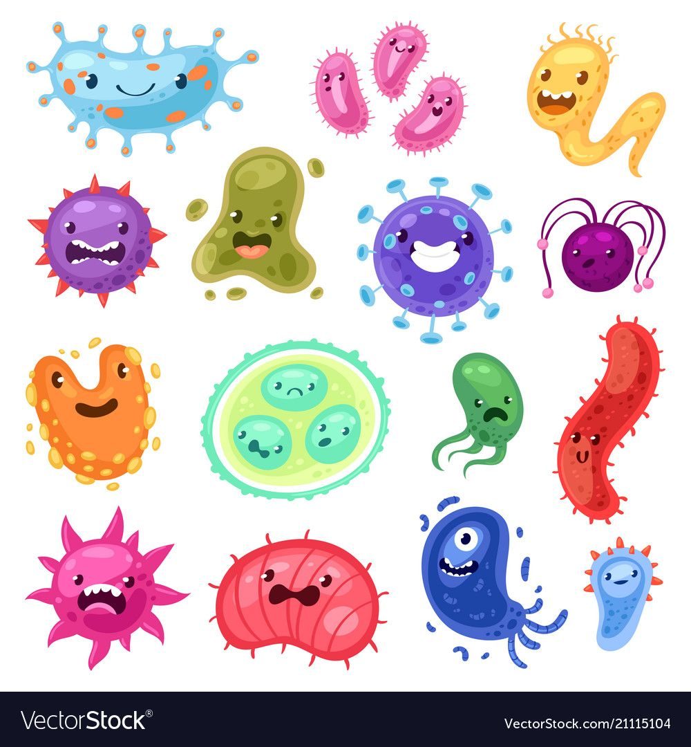 picture of cartoon viruses