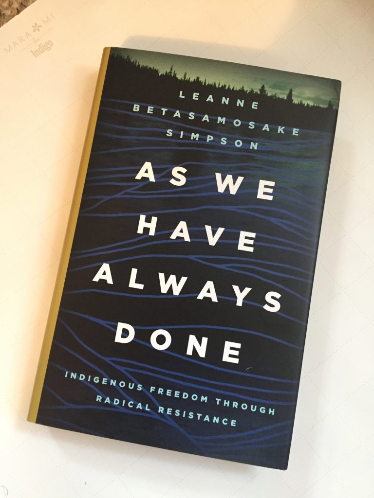 A picture of the book "As We Have Always Done" by Leanne Simpson