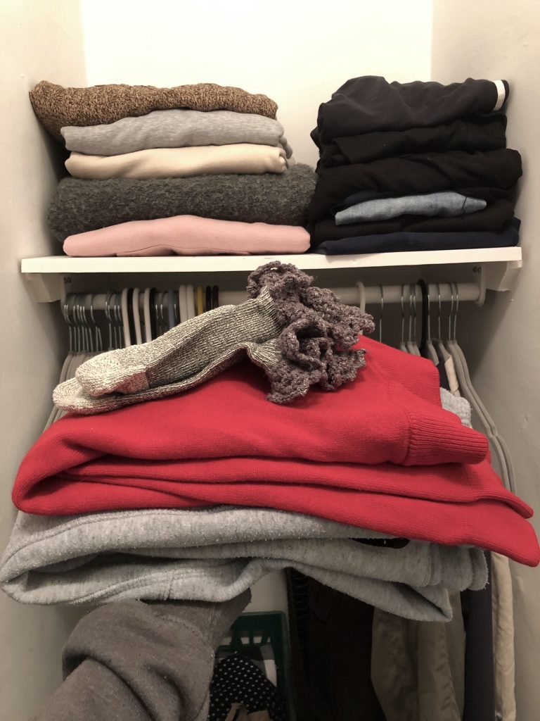 Pile of clothes.