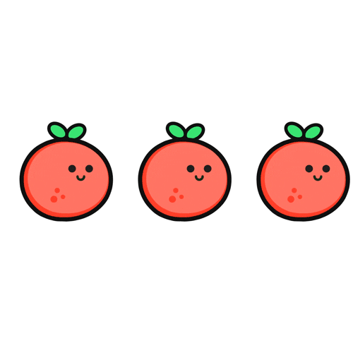 A gif of dancing tomatoes