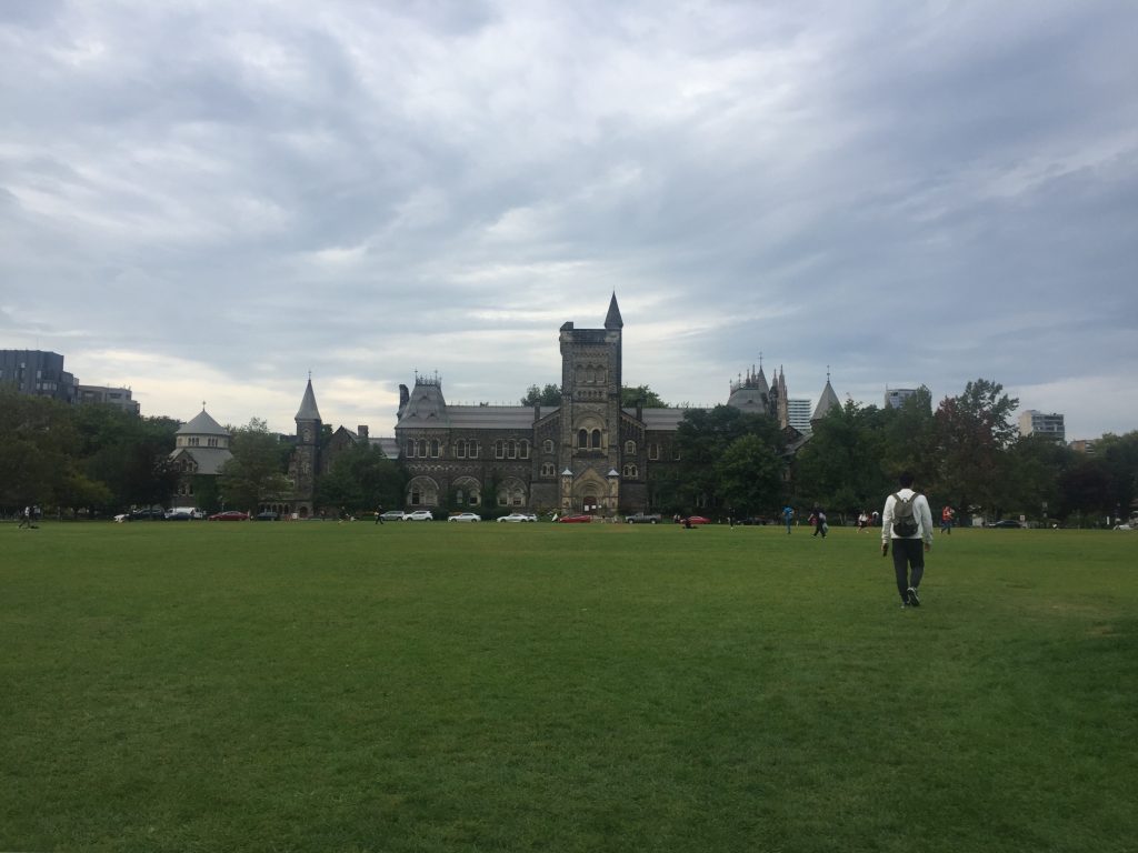 A picture of front campus at UofT