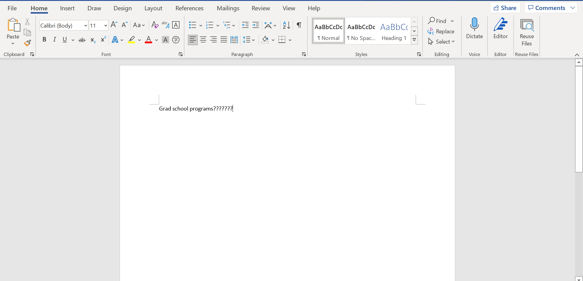 screenshot of Microsoft word document